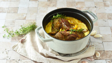 Souris d’agneau citron purée de Pompadour Label Rouge