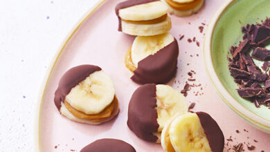 Bouchées glacées banane-chocolat