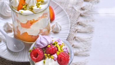 Verrines fruits d’été chantilly aromatisée