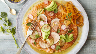 Carpaccio Saumon Écossais Label Rouge chirashi