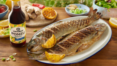 Truite entière citron sauce Ponzu