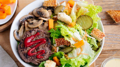 Burger déstructuré