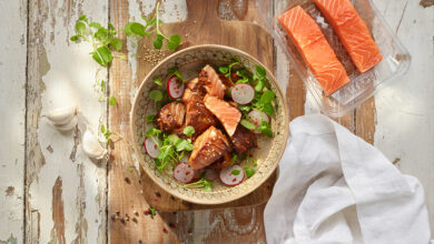 Dés de saumon MOWI épicés