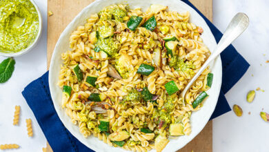 Torsades Lustucru courgettes pesto de pistaches