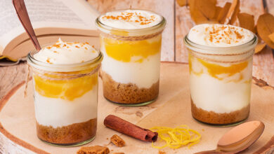 Verrines gourmandes citron cannelle spéculoos