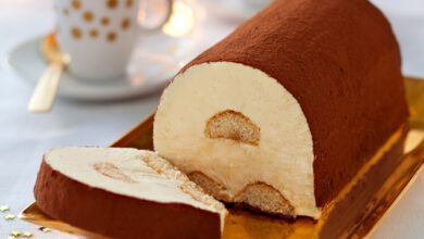 Bûche Tiramisu glacée chocolat café
