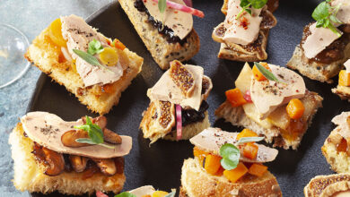 Farandole de toasts Foie Gras