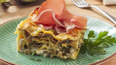 Lasagnes artichauts jambon de Parme