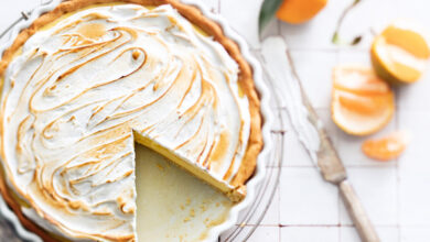 Tarte clémentine de Corse IGP meringuée