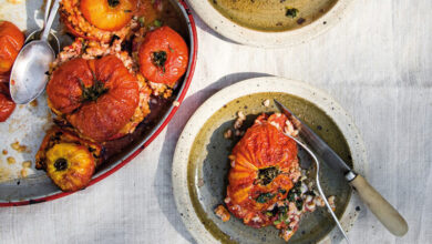 Tomates farcies orge perlé