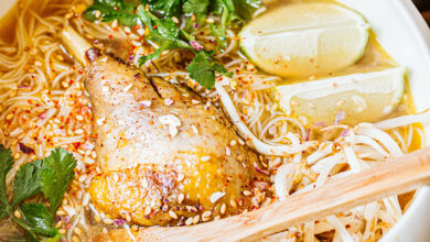 Bouillon thaï pintade