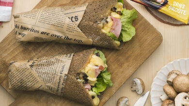 Crêpes cornet Raclette Entremont