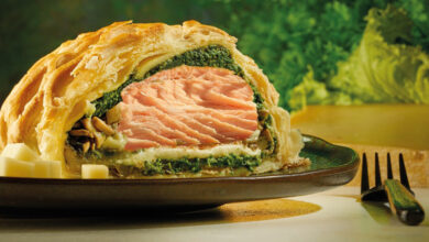 Koulibiac au saumon et Beaufort