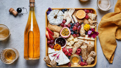 Planche de crêpes fromages frais