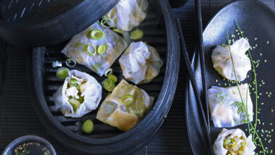 Bouchées vapeur, poireau Neufchâtel