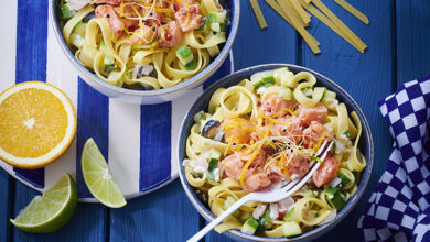 Tagliatelles saumon revisitées