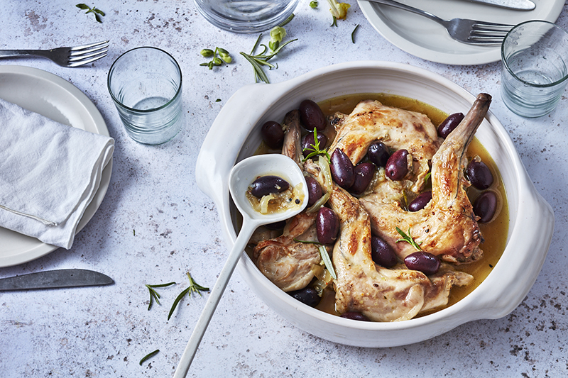 Gigolette de lapin romarin olives
