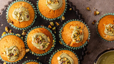 Muffins crème de pistache