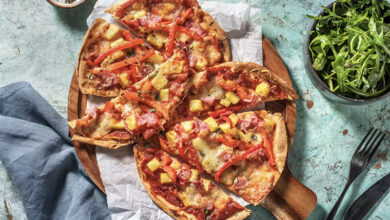 Pizza Hawaï pain plat