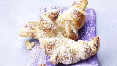 Croissant pâte d’amandes myrtilles