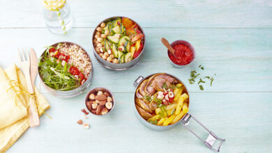 Poke bowl d’agneau BIO salsifis, courgettes et Cie