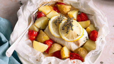 Papillotes de primeurs La Noirmoutier cabillaud