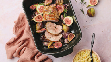 Rôti d’agneau figues