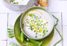 Soupe de lait petits pois