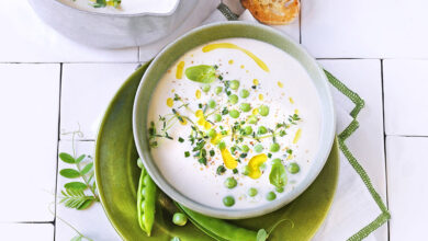 Soupe de lait petits pois