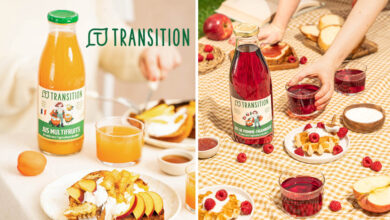 Multifruits et pomme framboise