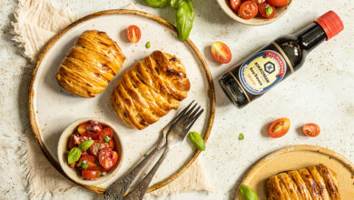 Poisson façon Wellington salade de tomates cerises