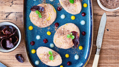 Board de Foie Gras 3 coulis chips de Magret de canard