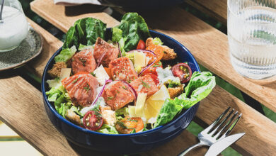 Salade césar saumon de Norvège