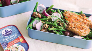 Salade haricots verts P’tits Filets de Maquereaux