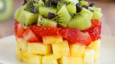 Tartare kiwi, ananas, fraise