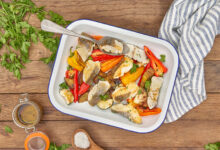 Merlu plancha légumes grillés