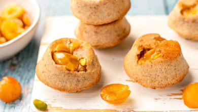 Muffins renversés Mirabelles de Lorraine IGP pistache