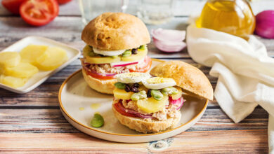 Pan bagnat pommes de terre