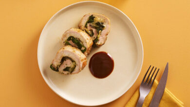 Rôti de porc Orloff, Morbier AOP épinard