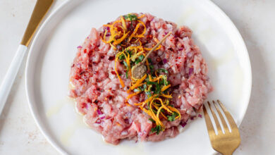 Tartare d’agneau gremolata
