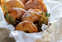 Beignets dorés pommes