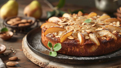 Moelleux poires amandes