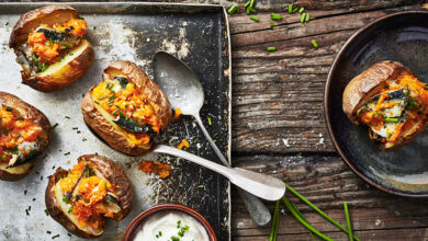 Pommes de terre robe des champs, sardines butternut