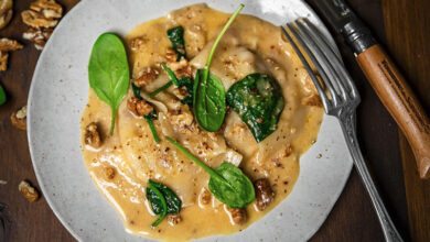 Raviolis Tomme de Savoie IGP beurre de noix