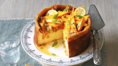 Flan pâtissier mangue passion