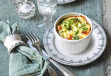 Petits flans brocolis carré frais