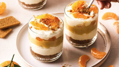 Verrines cheesecake Clémentine de Corse IGP et vanille