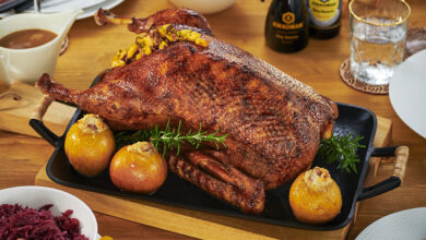 Dinde Noël farcie aux pommes