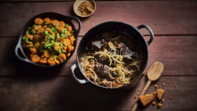 Carbonade joue de bœuf, carottes cumin