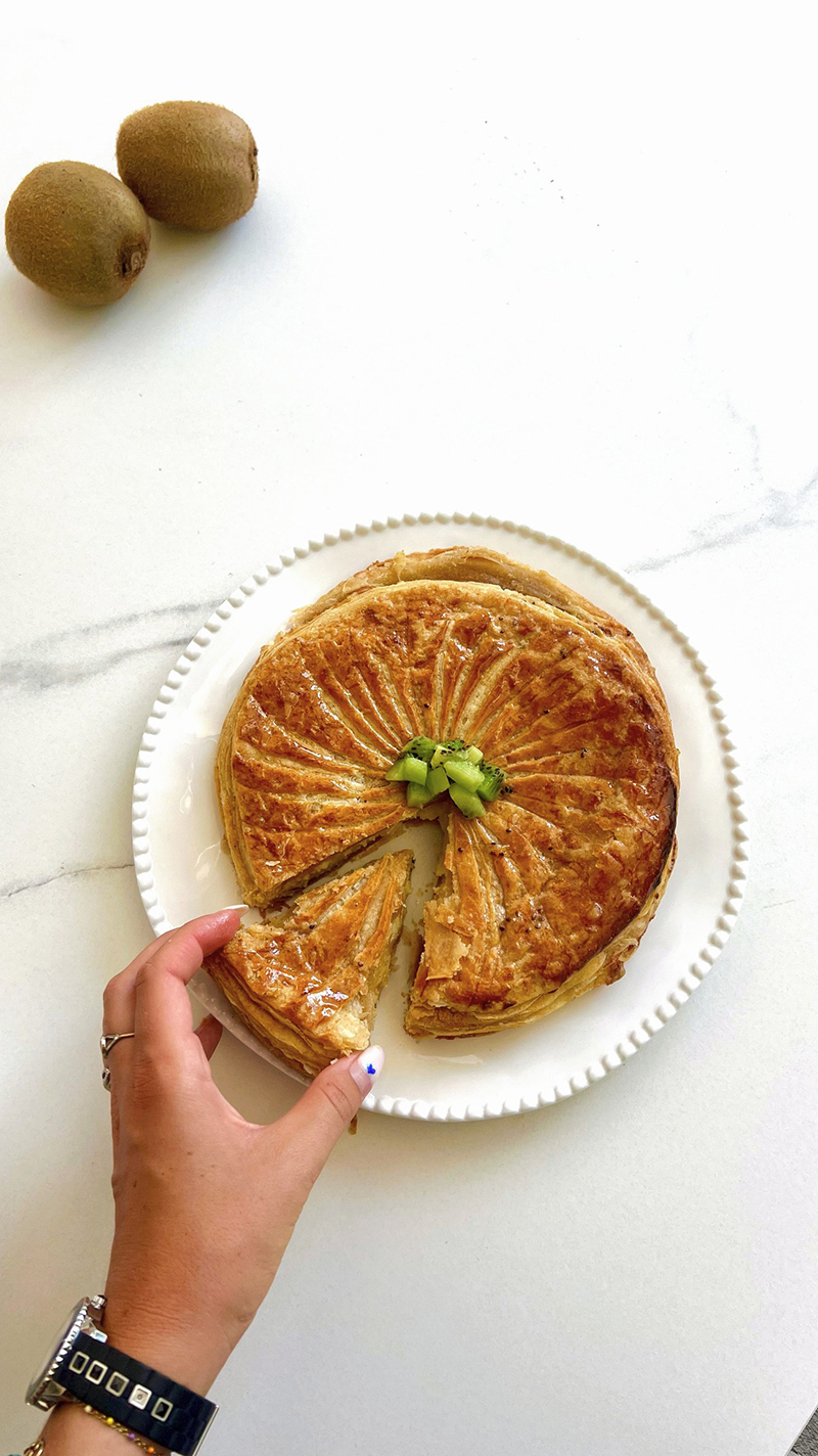 Galette des rois frangipane et kiwi